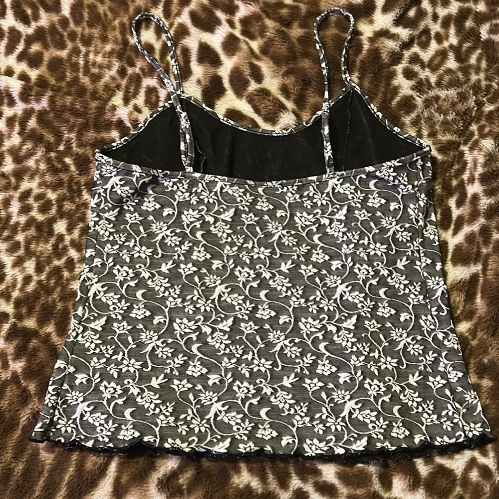 Floral Print Women's Tank Top - Picture 5 of 6
